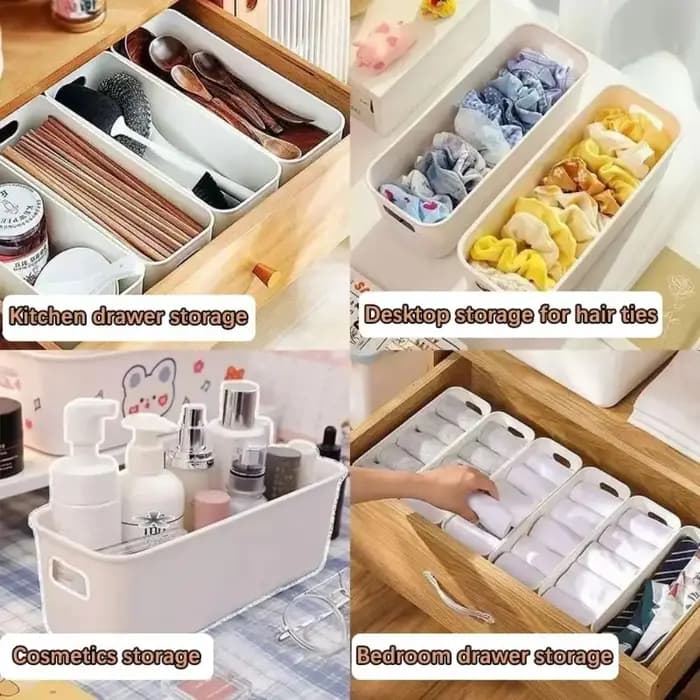 Boîte de rangement multifonctionnelle empilable pour sous-vêtements et chaussettes
