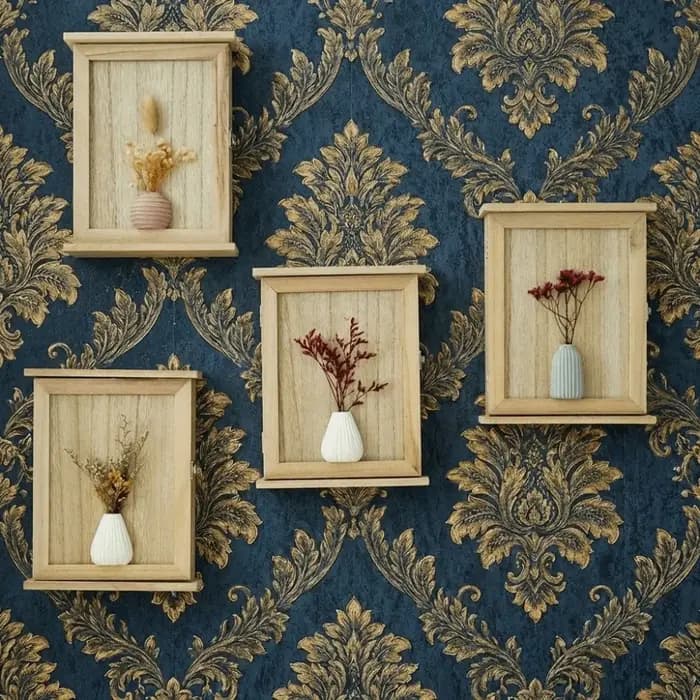 Boîte de rangement murale créative en bois pour clés