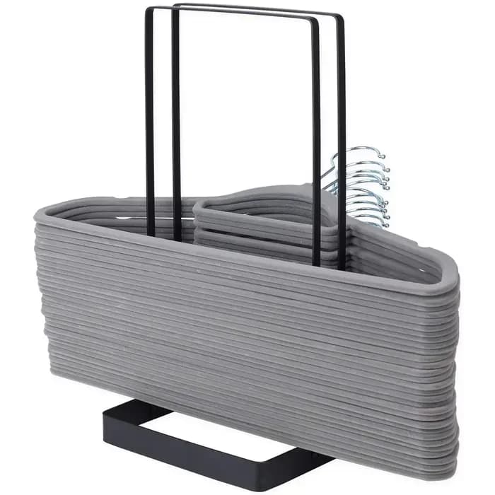 Support empilable de cintre de grande capacité pour adultes et enfants, organisateur de rangement dé