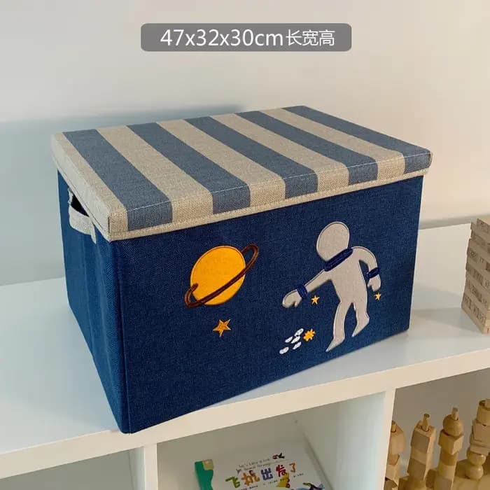 Boîte de rangement pour enfants avec couvercle