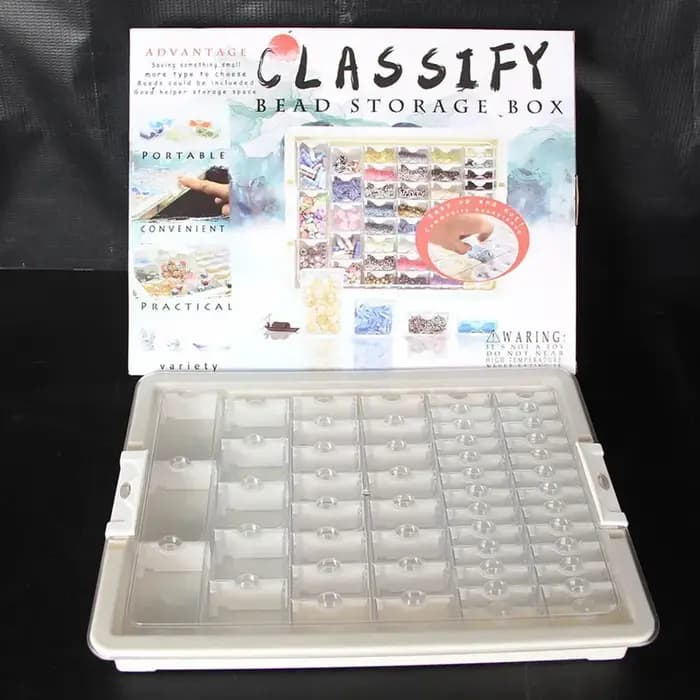 Boîte de rangement de perles Elizabeth Ward, 42/50/78 grilles, conteneur Portable Transparent pour peinture diamant, boîte de rangement en plastique