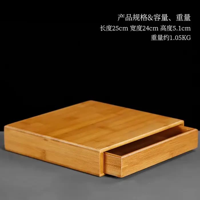 Boîte de rangement multicouche en bambou pour thé et aliments