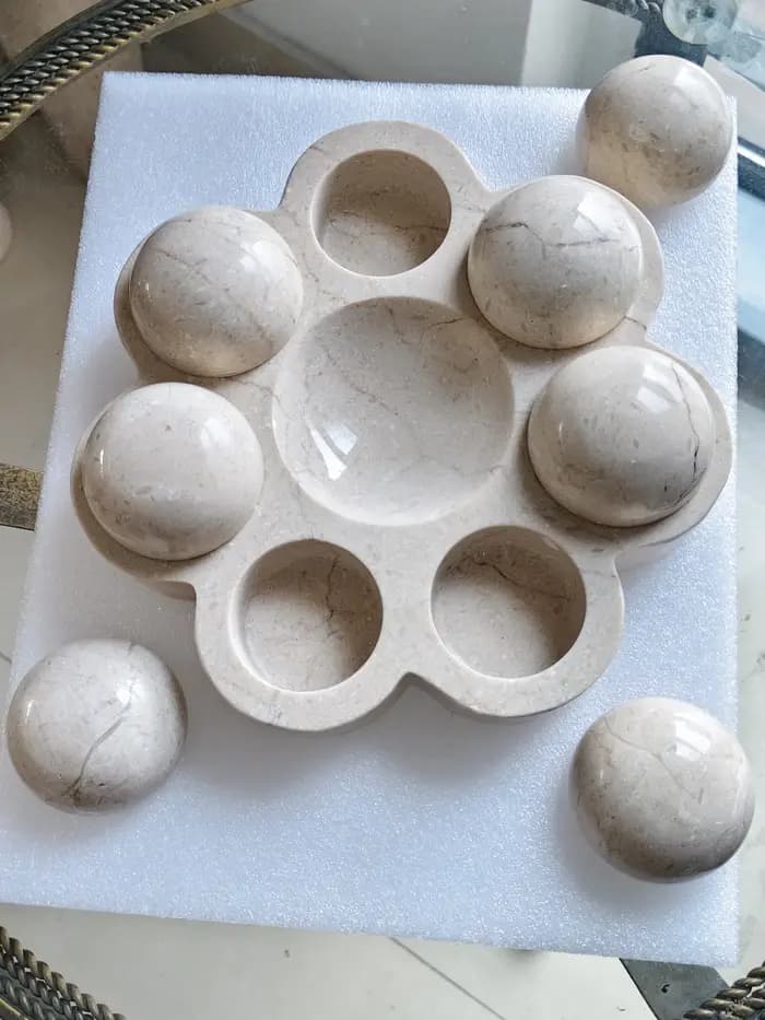 Boîte de rangement pour bijoux en marbre 22