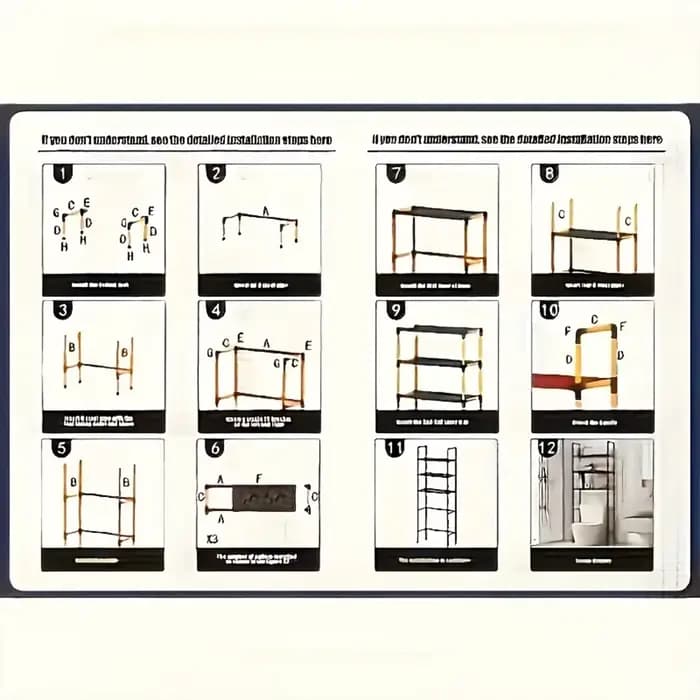 Étagère de rangement pour toilettes