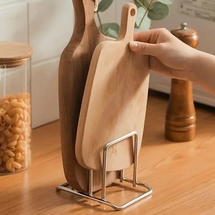 Support de rangement pour planches à découper en acier inoxydable pour cuisine