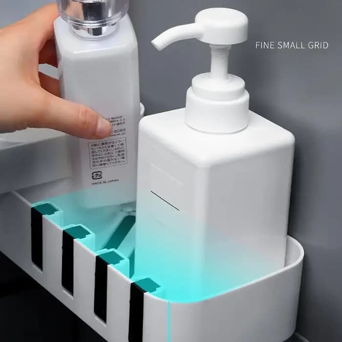 Étagère de rangement d'angle de cuisine de salle de bains en plastique pratique