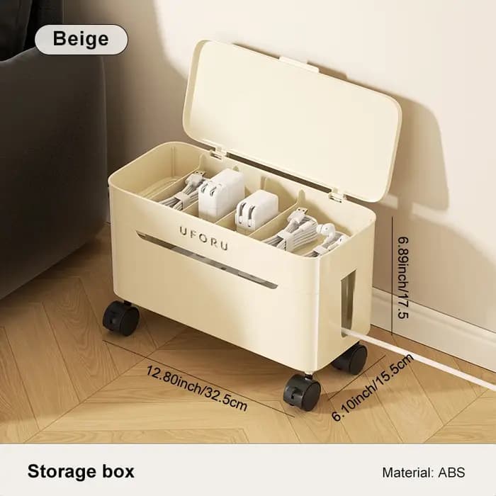 Boîte de rangement de câbles de chargement UFORU