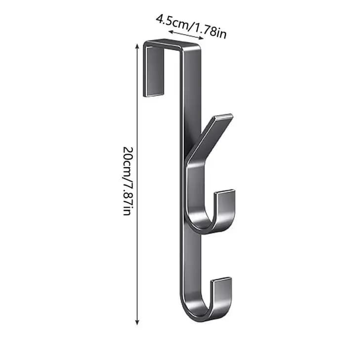 Porte-manteau et support de rangement à suspendre derrière la porte pour armoire