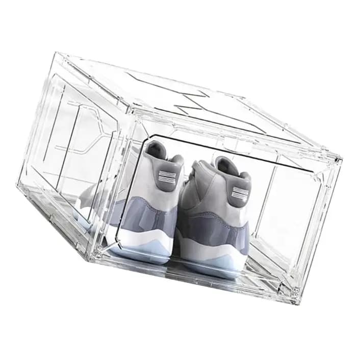 Boîtes à chaussures élégantes et transparentes