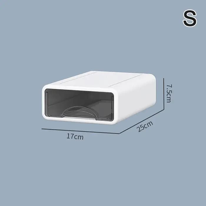 【N】boîte en plastique organisateur de bureau tiroir boîte de rangement de maquillage conteneur de bijoux empilable