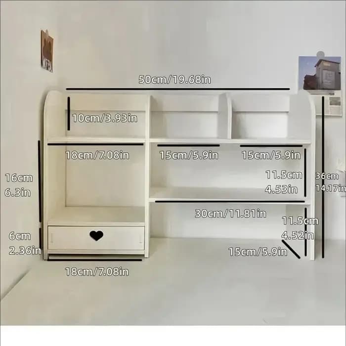 Organisateur de papeterie Double couche