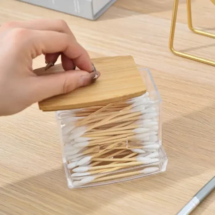 Boîte de rangement pour coton-tige