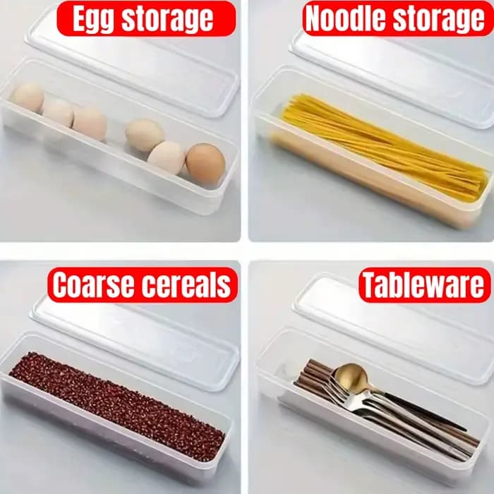 Boîtes de rangement pour réfrigérateur avec couvercle