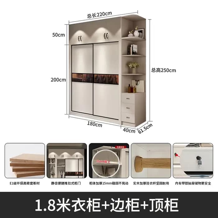 Armoire moderne en bois peu encombrante