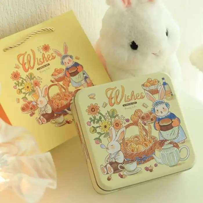 Boîte en fer de lapin de dessin animé de haute qualité