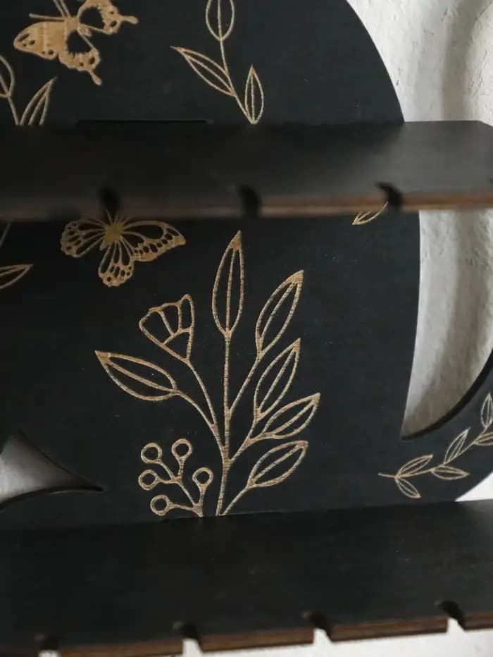Étagères Murales Flottantes à Motif de Fleurs pour Citroën
