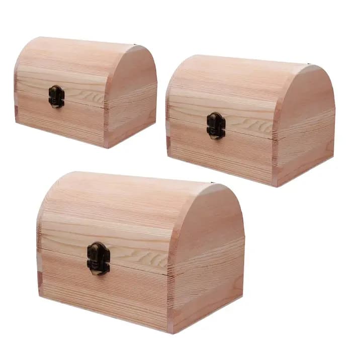 Boîte de rangement en bois arquée Keepplex