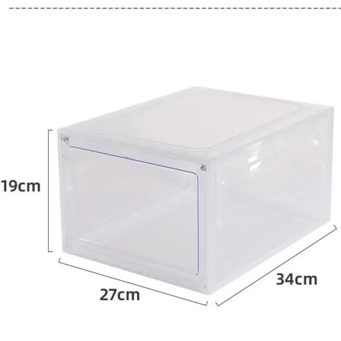 Nouvelle boîte à chaussures de basket-ball transparente avec aspiration
