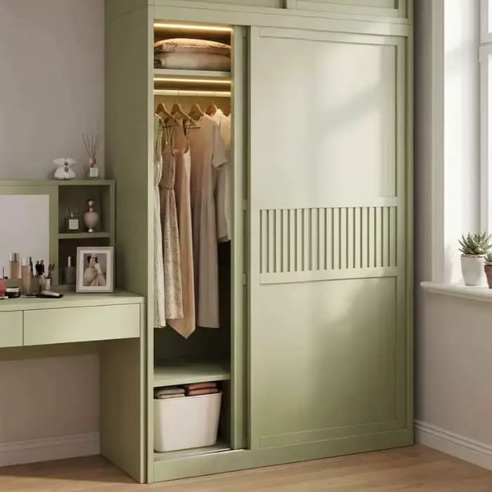 Armoire coulissante de rangement pour chambre à coucher