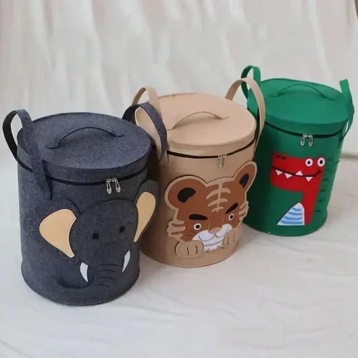 Sac de rangement pour jouets d'enfants avec couvercle