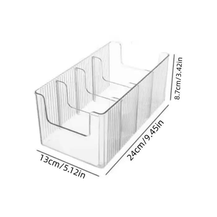 Boîte de rangement de bureau en acrylique transparent, 1 pièce, boîte de rangement rectangulaire à 4 compartiments pour cosmétiques, boîte de rangement simple