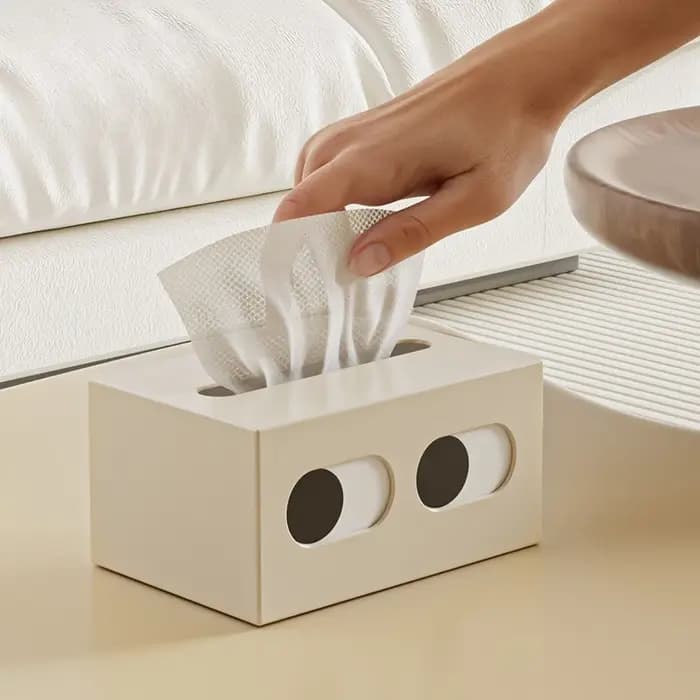 Couvercle de boîte à mouchoirs rectangulaire mignon