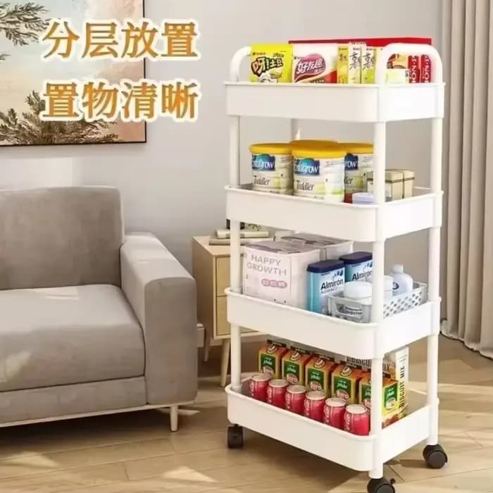 Chariot de rangement multi-niveaux HOHOStorage T1 sur roulettes pour la maison