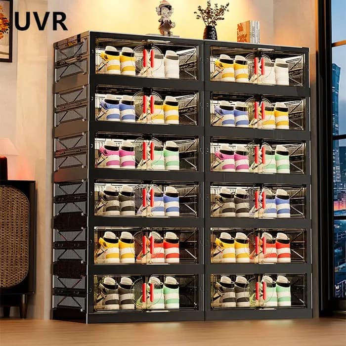 UVR étagère à chaussures organisateur salon boîte de rangement