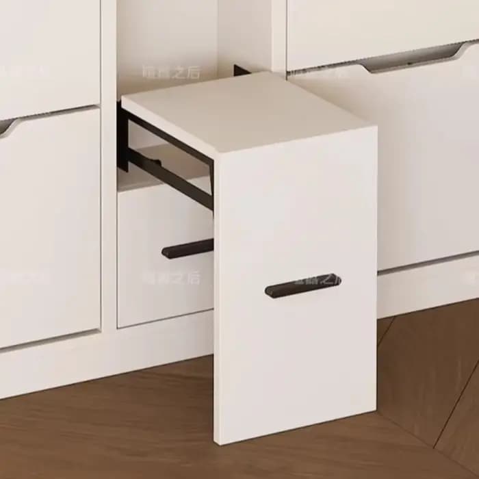 Meuble à chaussures blanc 80 cm, meuble de rangement moderne en bois avec assise, idéal pour espaces étroits, rangement vertical pour l'entrée de la maison