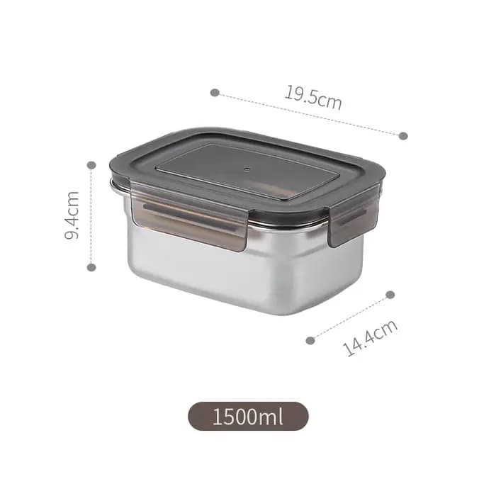 Boîte alimentaire hermétique en acier inoxydable 304