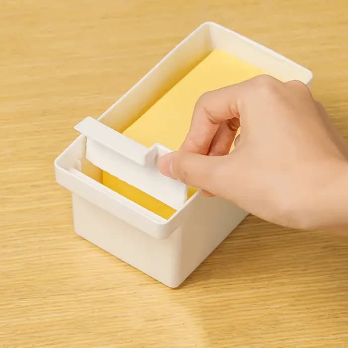 Boîte de rangement rectangulaire pour poupée japonaise avec couvercle, spatule, fromage, conservation, réfrigérateur