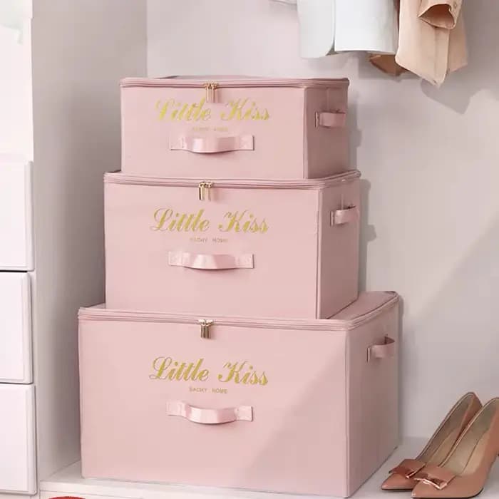 Boîte de rangement pliable pour vêtements, couette, tissu, conteneur, Cisco, grande capacité