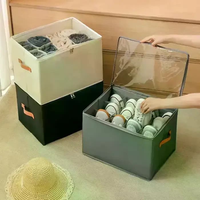 Boîte de rangement à chaussures à grille multifonctionnelle