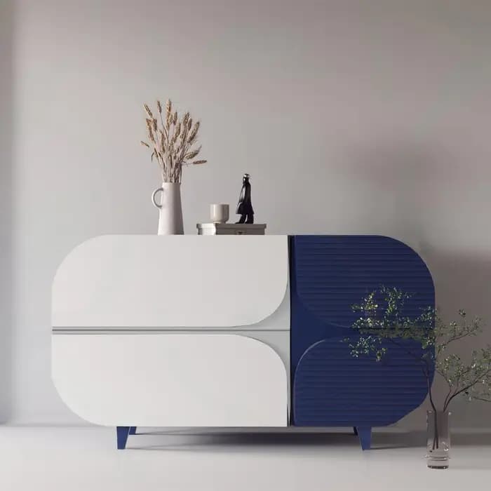 Armoires De Salon bleu objets De collection bijoux étagère moderne