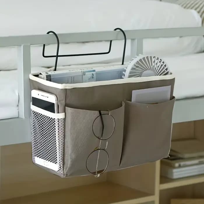 Organisateur de rangement mural en tissu multi-poches pour sous le lit