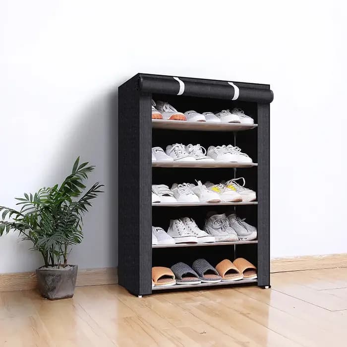 Armoire à chaussures non tissée minimaliste multicouche