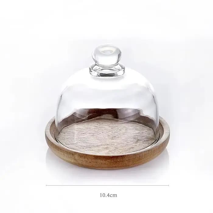 Stockage Créatif des citrouille en Verre avec Couvercle en Bois