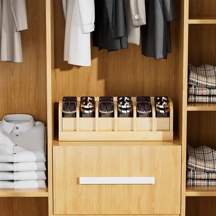 Boîte de Rangement en Bambou pour Homme et Femme