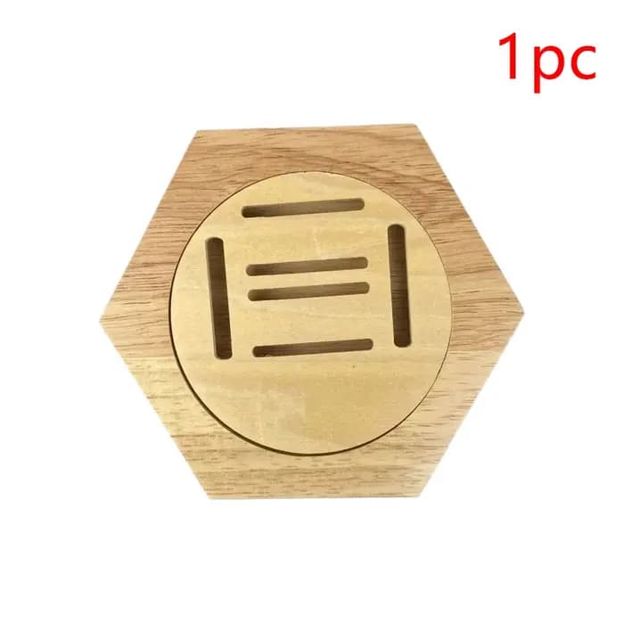 ♥ Présentoirs hexagonaux en bois | Organisateurs muraux modulaires pour médailles, pièces de monna
