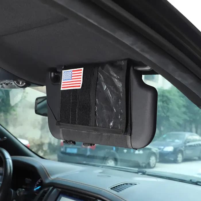 Boîte de rangement pour pare-soleil de voiture