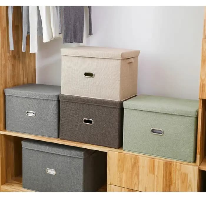 Cube Non-tissé pliant boîte de rangement pour jouets vêtements bacs
