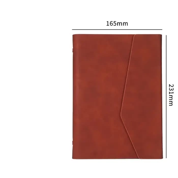 Classeur A5 à 6 anneaux avec papier ligné et pochette de rangement multifonctionnelle pour cartes, p