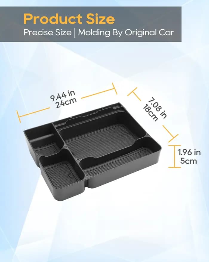 LFOTPP Boîte de rangement pour console centrale de voiture Dacia Sandero 3
