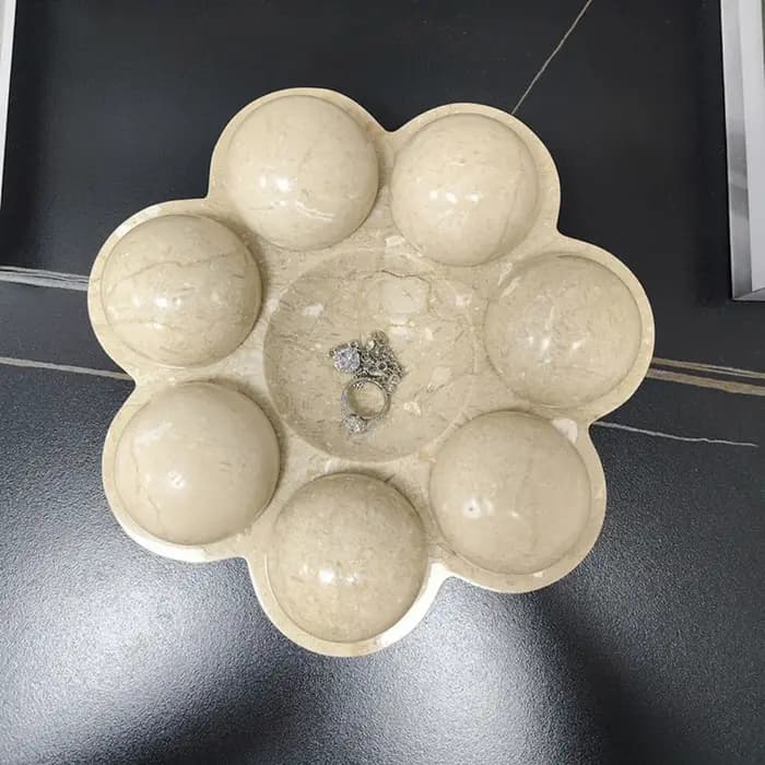 Boîte de rangement pour bijoux en marbre 22
