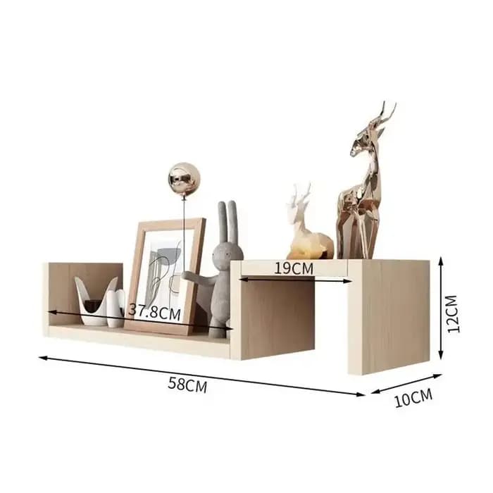 Nouvelles étagères murales pour salon et chambre, avec des designs de grille simples, librement combinables et créatifs