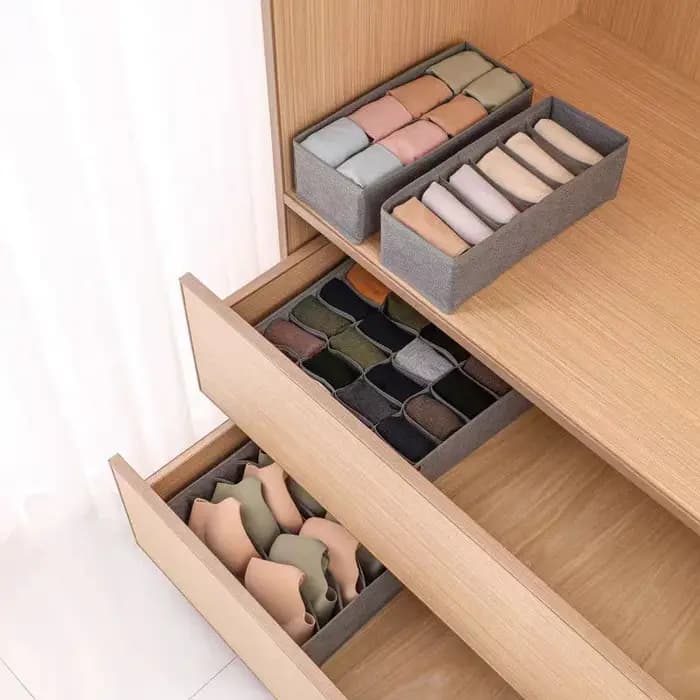 Tiroir sous-vêtements chaussettes soutien-gorge boîte de rangement vêtements organisateur