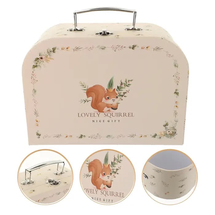 Boîtes de rangement de valises en papier portables