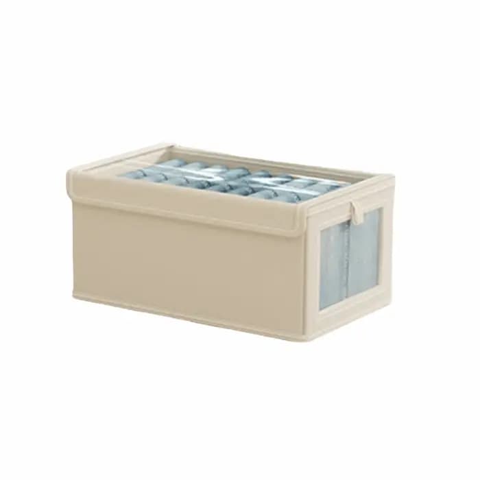 Boîte de rangement pour vêtements empilable avec fermeture éclair et couvercle