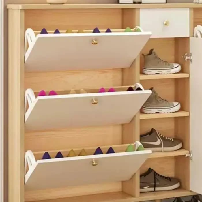 Meubles de rangement de style ferme, armoires à chaussures en bois, étagères de bureau d'extérieur, étagères à chaussures, meubles d'hôtel, meubles de salon