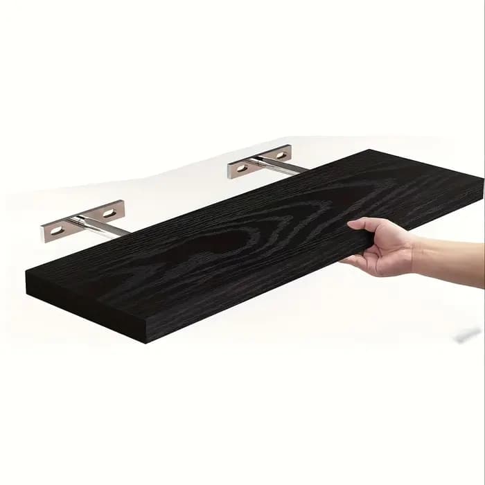 Étagère murale classique en bois massif